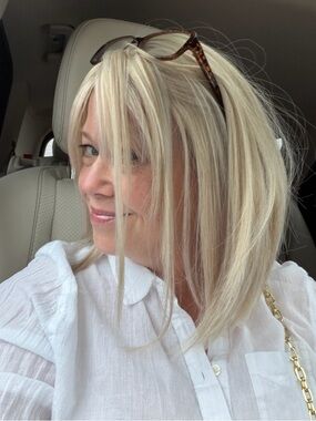 New!! Blonde Layered Bob Wig - Natural Light Blonde